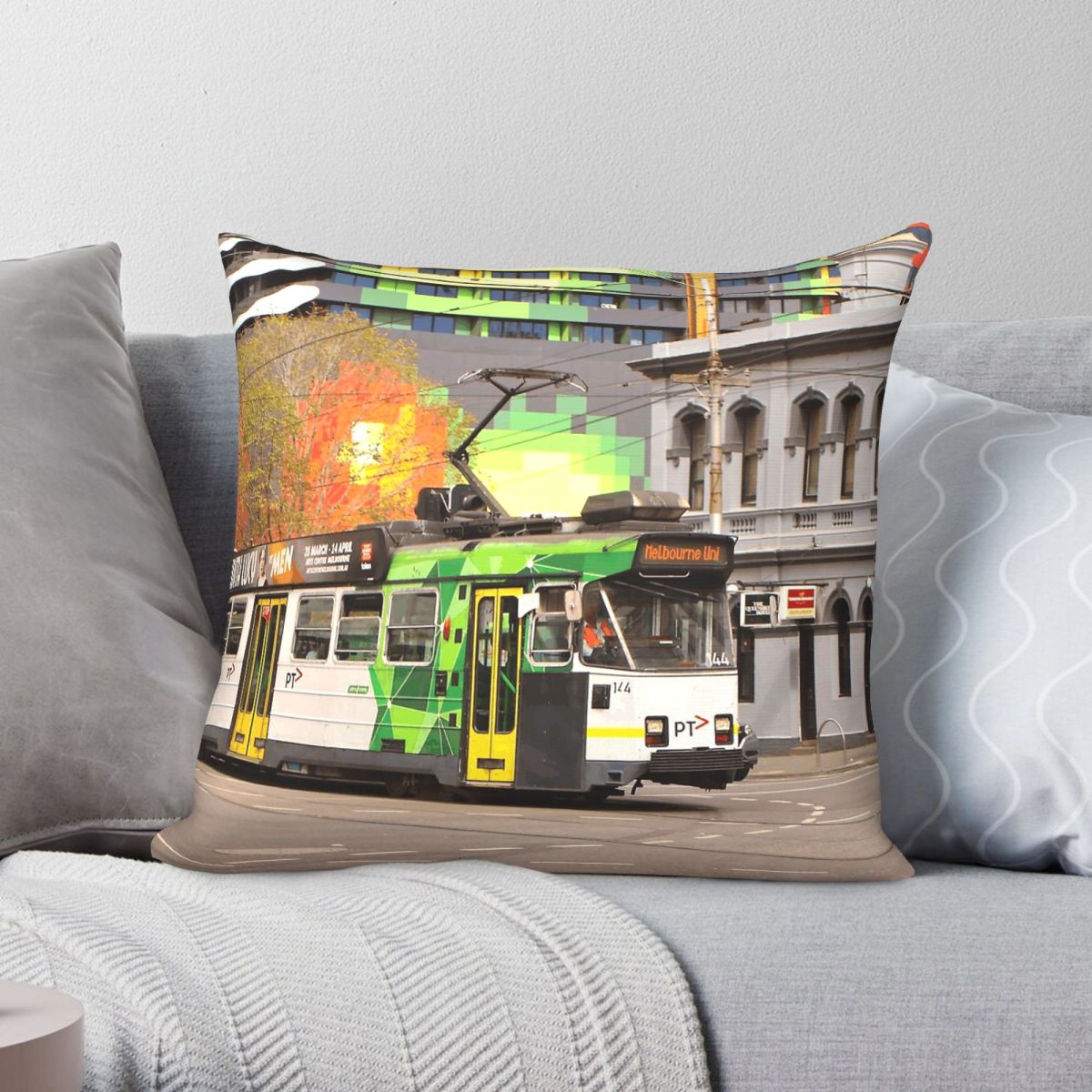 Home Decor Melbourne - Наволочка Melbourne Tram Swanston Street из