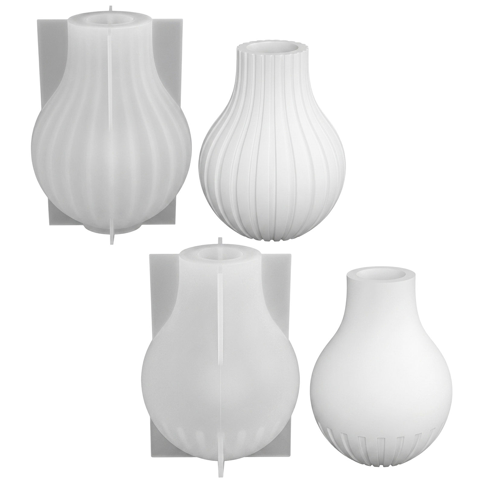 Home Decor Minimalist Style - Силиконовая форма для вазы с полосатым