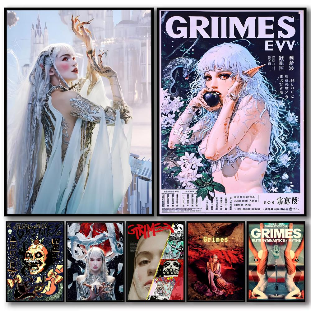 Home Decor Magazine - Поп-певица G_Grimes журнал плакат декоративные наклейки