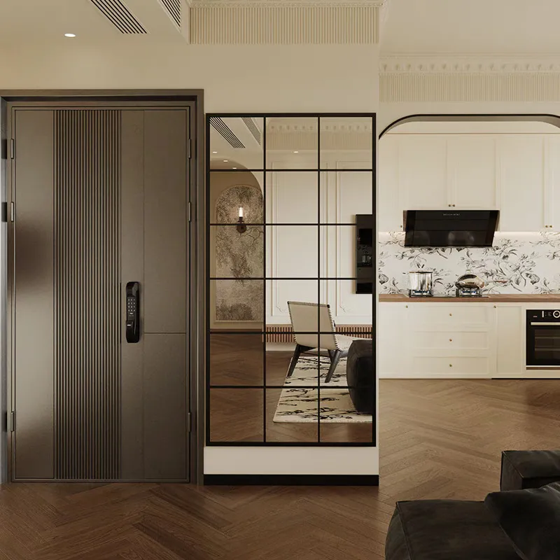 Flooring Home Decor - Кованое французское ретро-зеркало в полный рост,