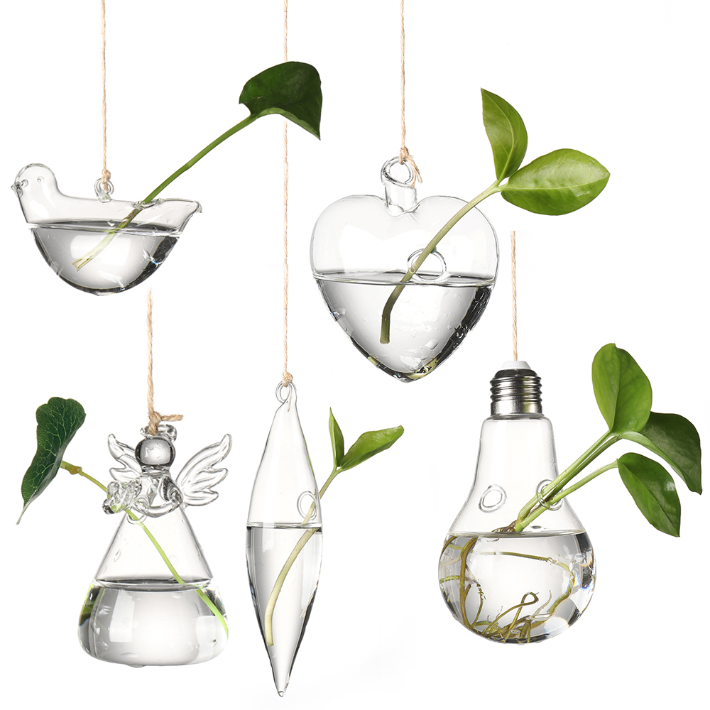 Terrarium Glass Bottle - Креативная подвесная стеклянная ваза, гидропоника, цветочный