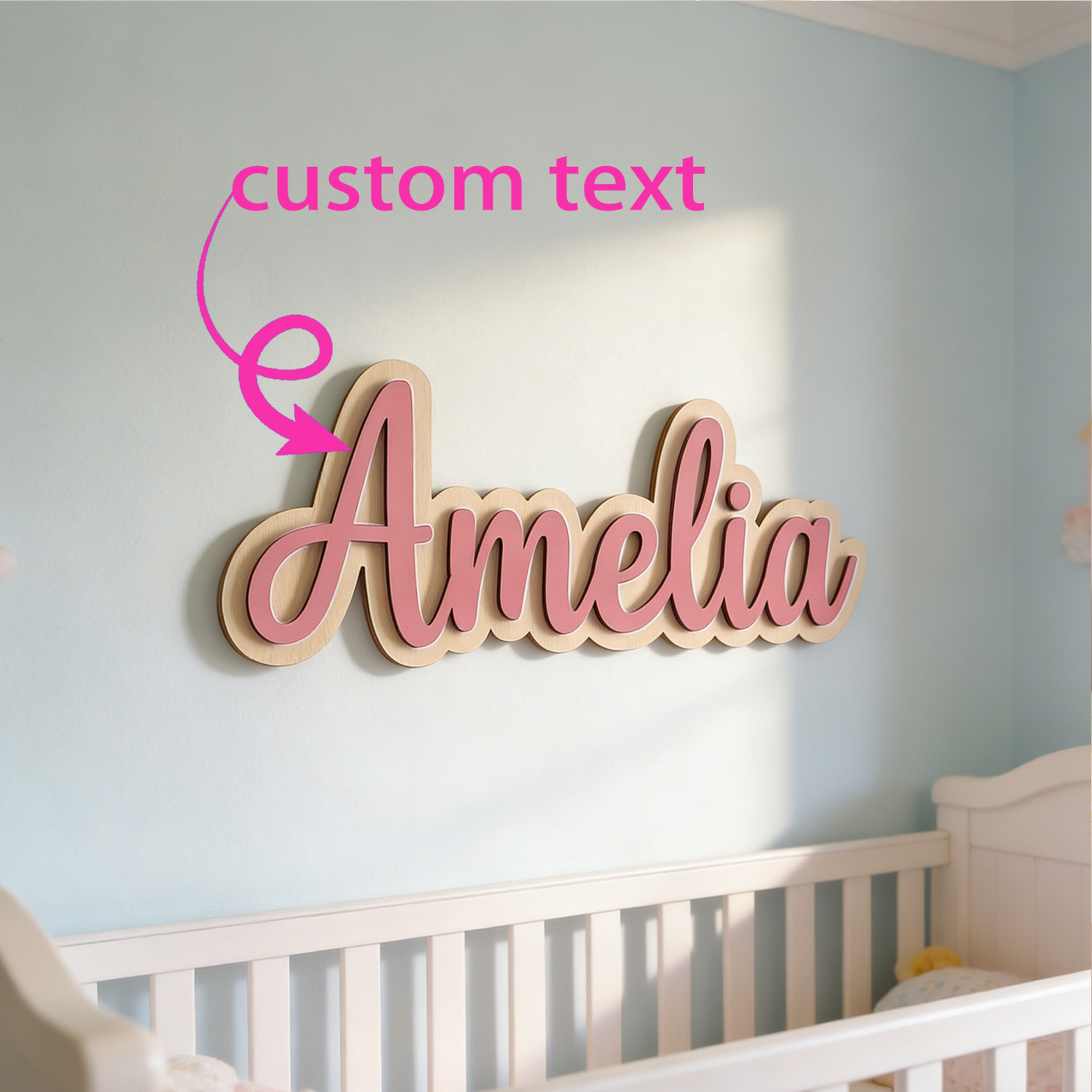 Home Decor Pinterest - 1 шт. Деревянная табличка с именем