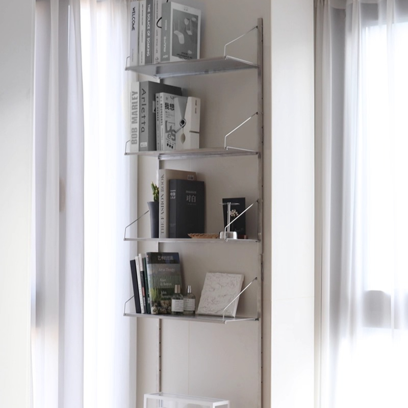 Home Decor Minimalist Style - ‌ Настенная книжная полка из нержавеющей