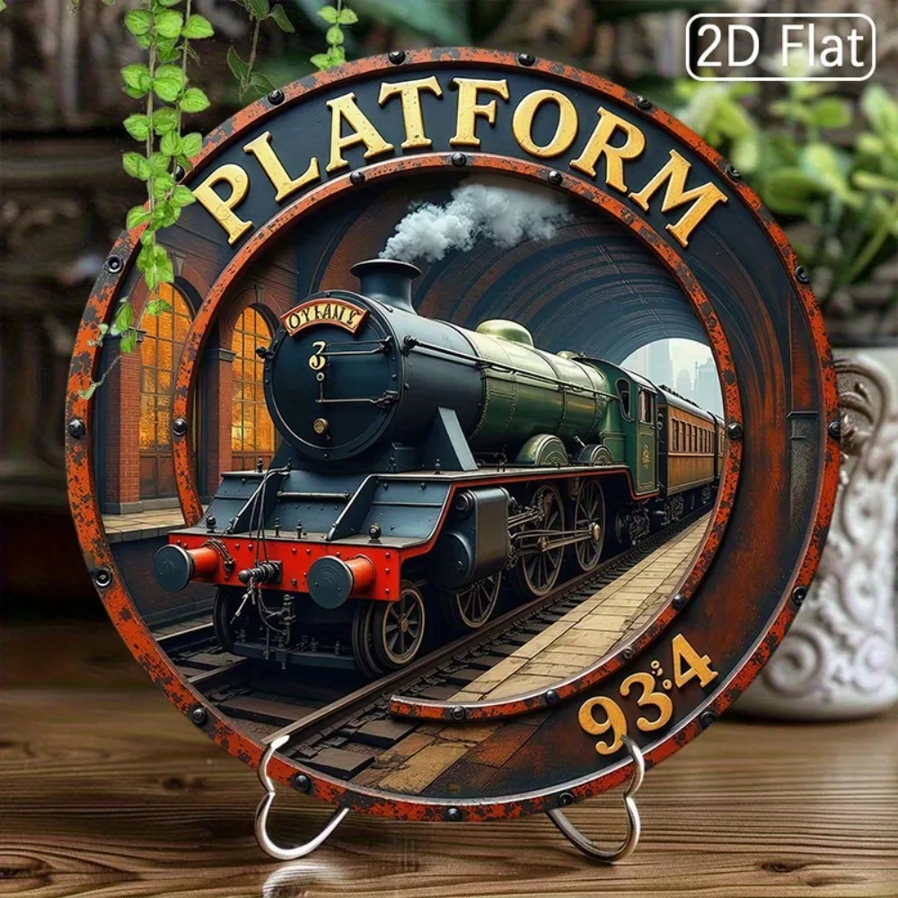 Home Decor Express - Металлическая табличка «Платформа 9 3/4» с
