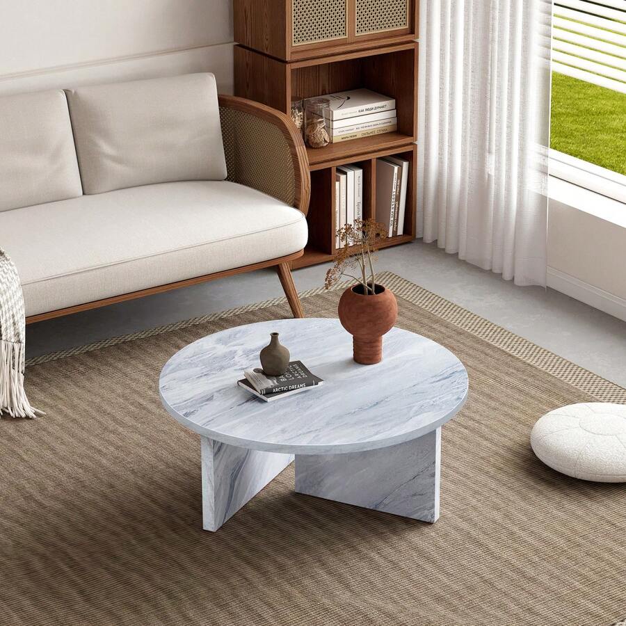 Home Decor Minimalist Style - Универсальный круглый кофейный столик из МДФ