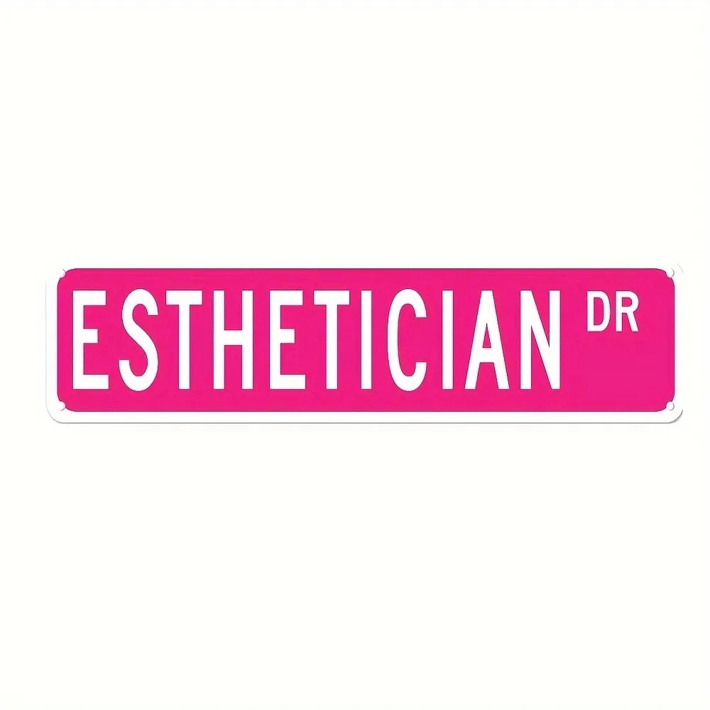 Home Decor Shop - Винтажная металлическая табличка в розовом цвете