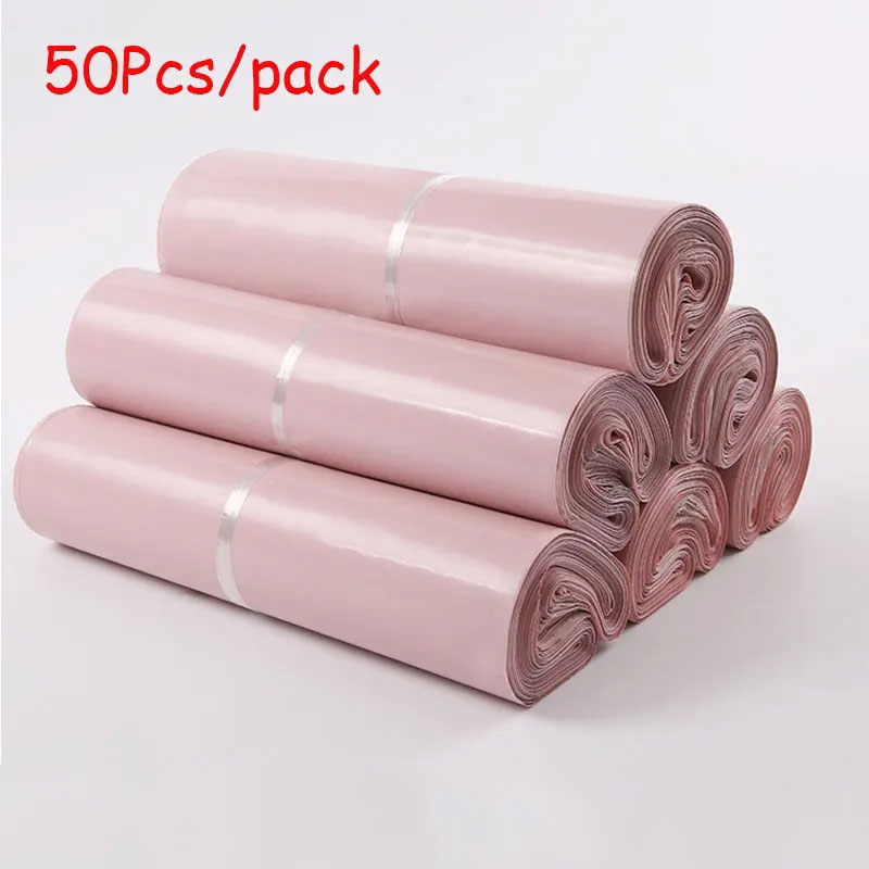Home Decor Express - Новый светло-розовый полиэтиленовый пластиковый самозапечатывающийся почтовый
