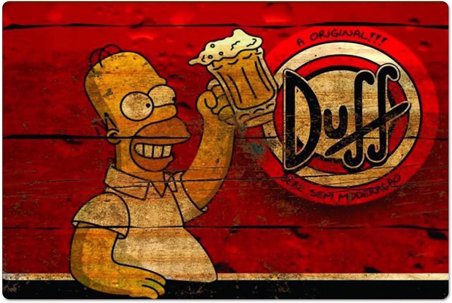 Home Decor Kolkata - Ретро-металлический постер Homer Duff Beer, винтажная