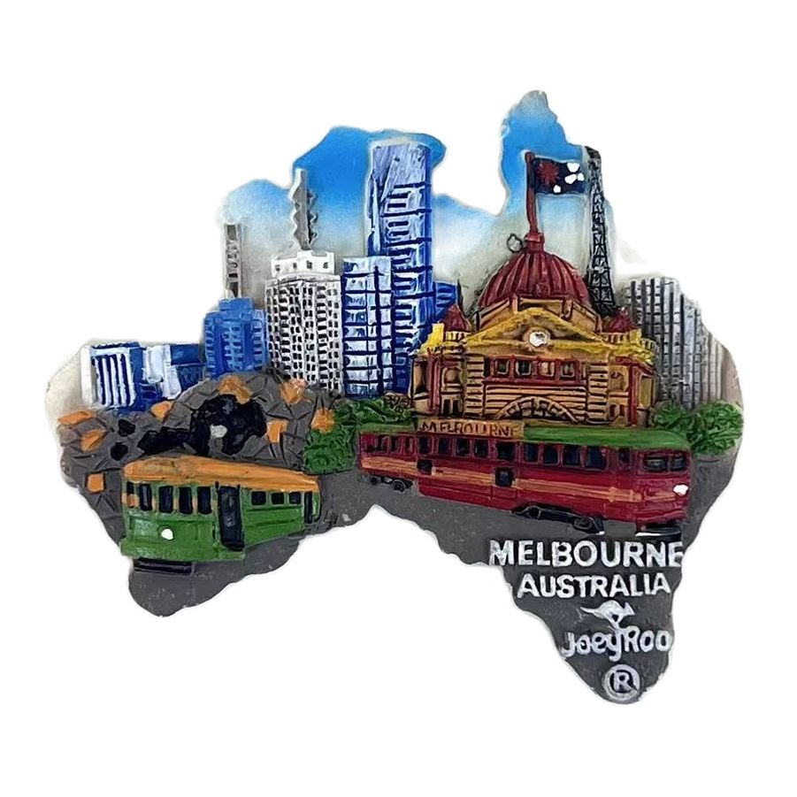 Home Decor Melbourne - Австралийский магнит на холодильник, сувенир, Мельбурн,