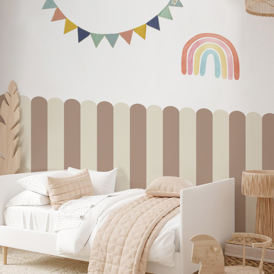 Home Decor Reviews - Многоцветные обои с дугой в вертикальную