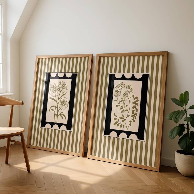 Home Decor Minimalist Style - 2 шт./компл., богемный стиль, растительное искусство,