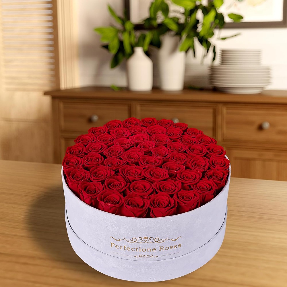 50 бархатных роз в коробке, ко – обзор и цена Home Decor Tulip