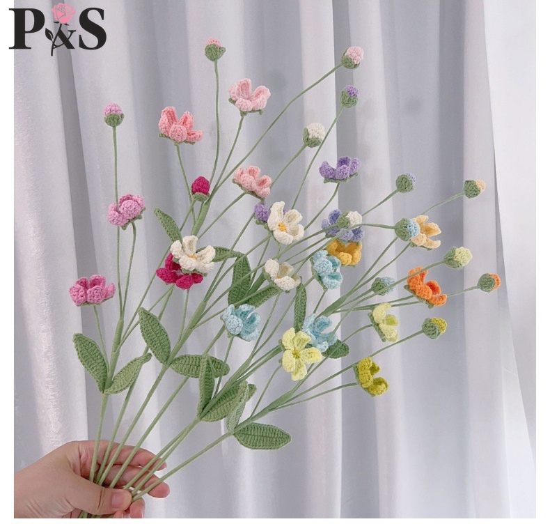 Вязаный крючком цветок ручной  – обзор и цена Home Decor Tulip
