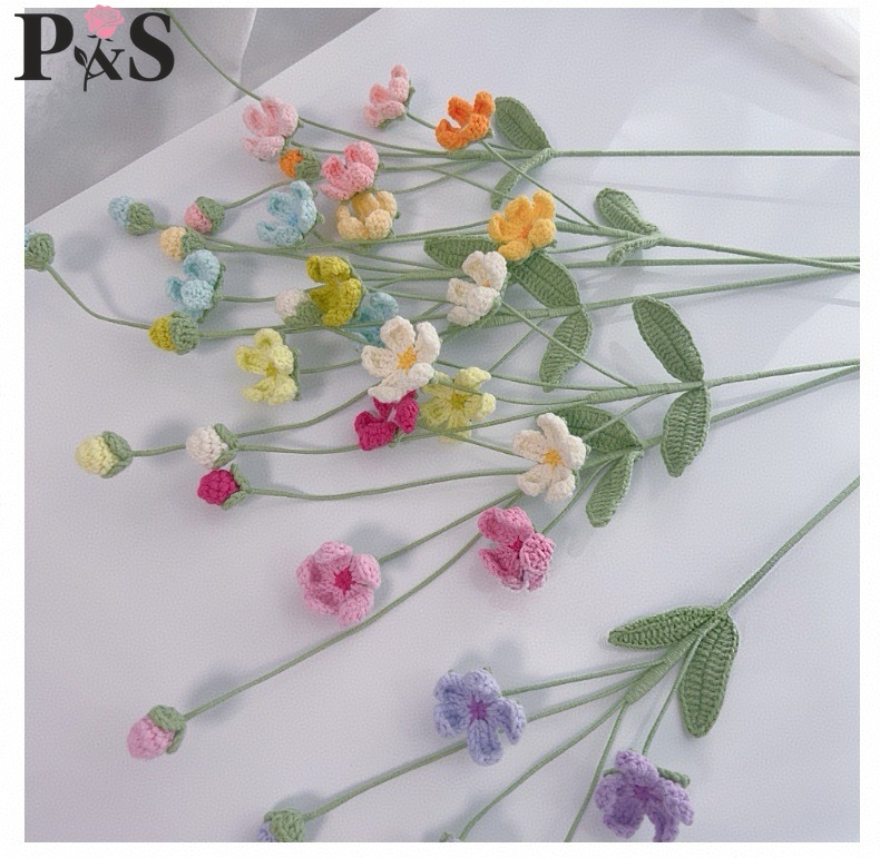 Вязаный крючком цветок ручной  – обзор и цена Home Decor Tulip