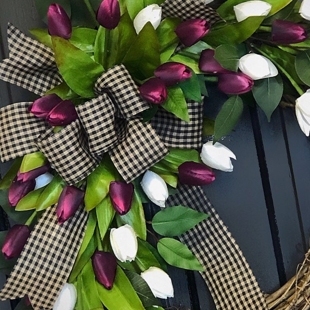 Весенний венок из тюльпанов, п – обзор и цена Home Decor Tulip