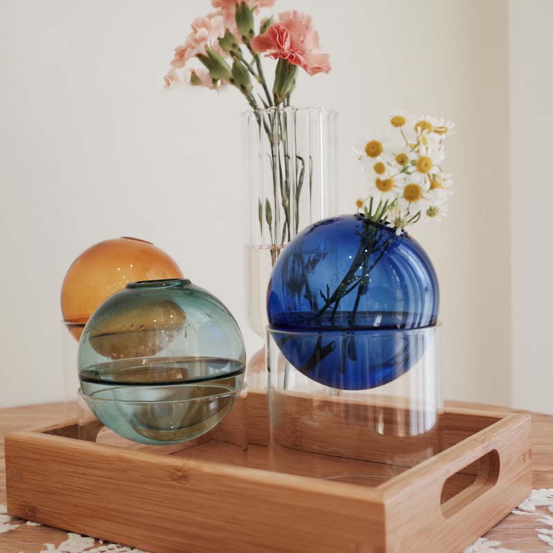 Мини-круглая ваза для цветов,  – обзор и цена Terrarium Glass Bottle