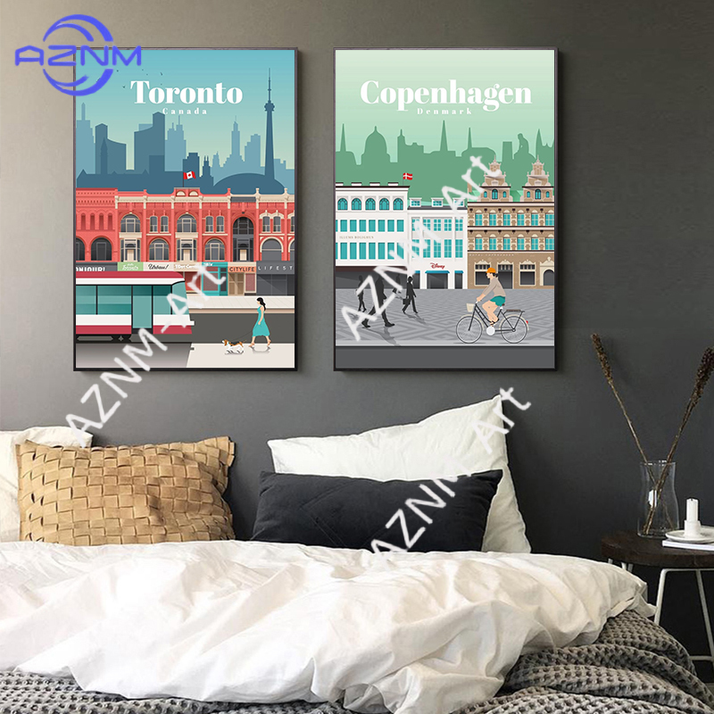 Современный постер с видами на – обзор и цена Home Decor Melbourne