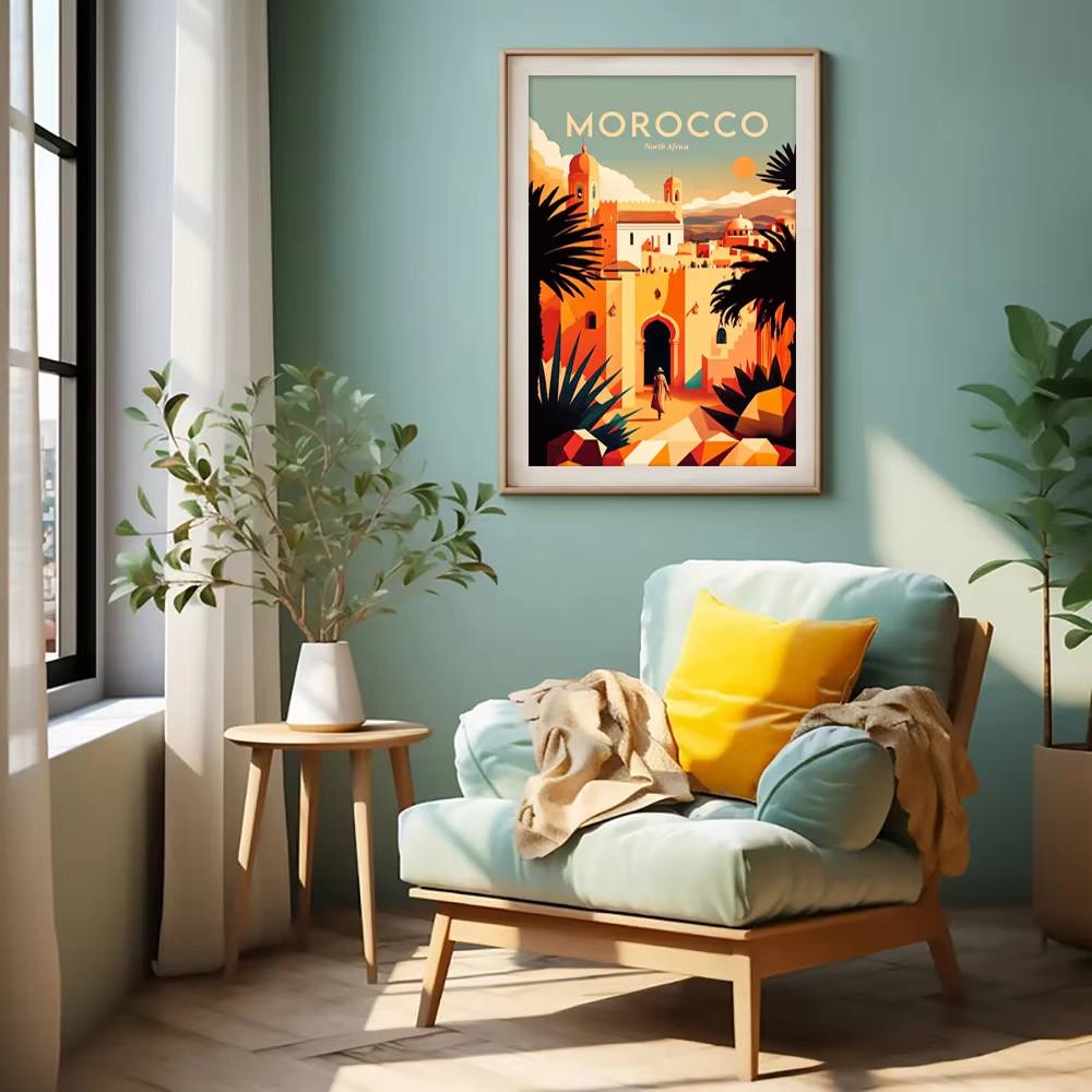 Красочные постеры с городскими – обзор и цена Home Decor Karachi