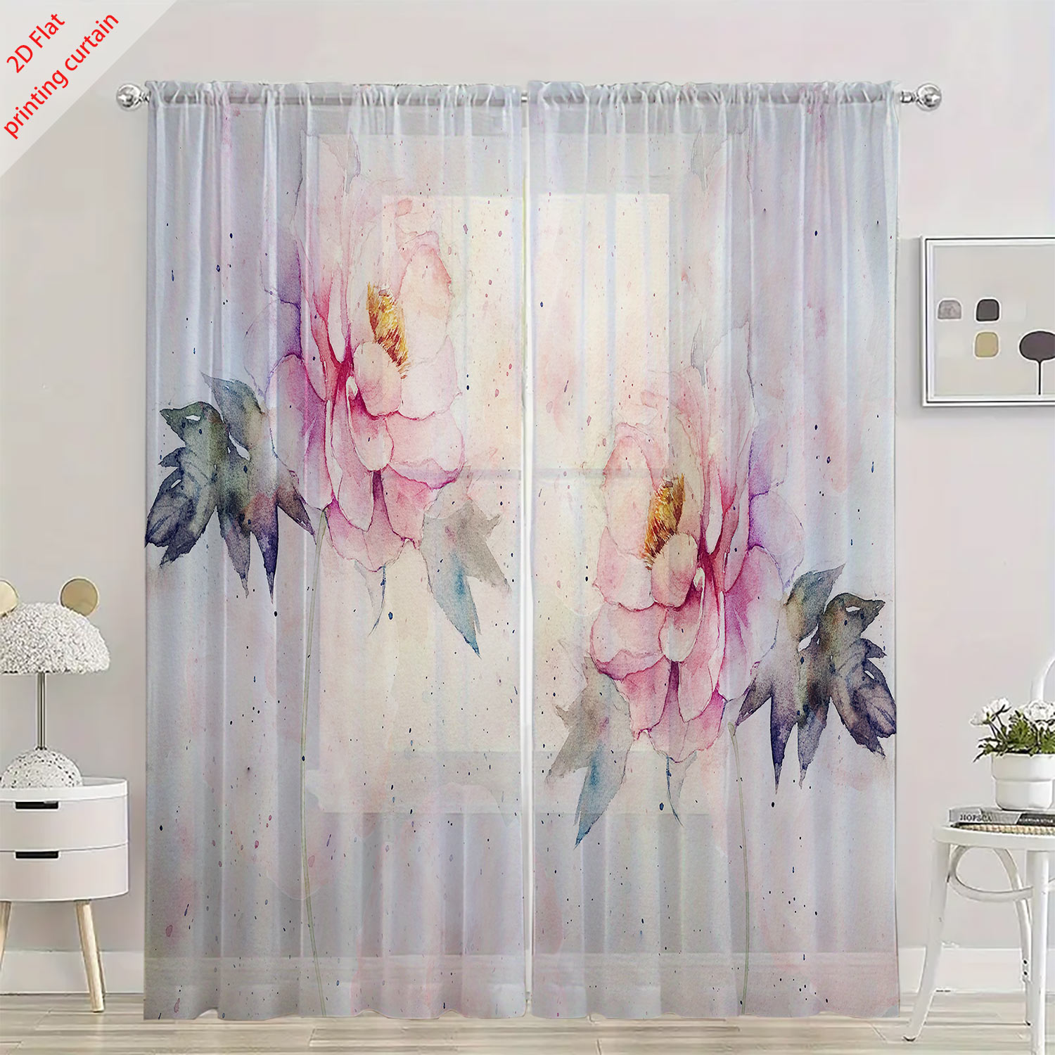 Прозрачная марлевая занавеска  – обзор и цена Home Decor Tulip