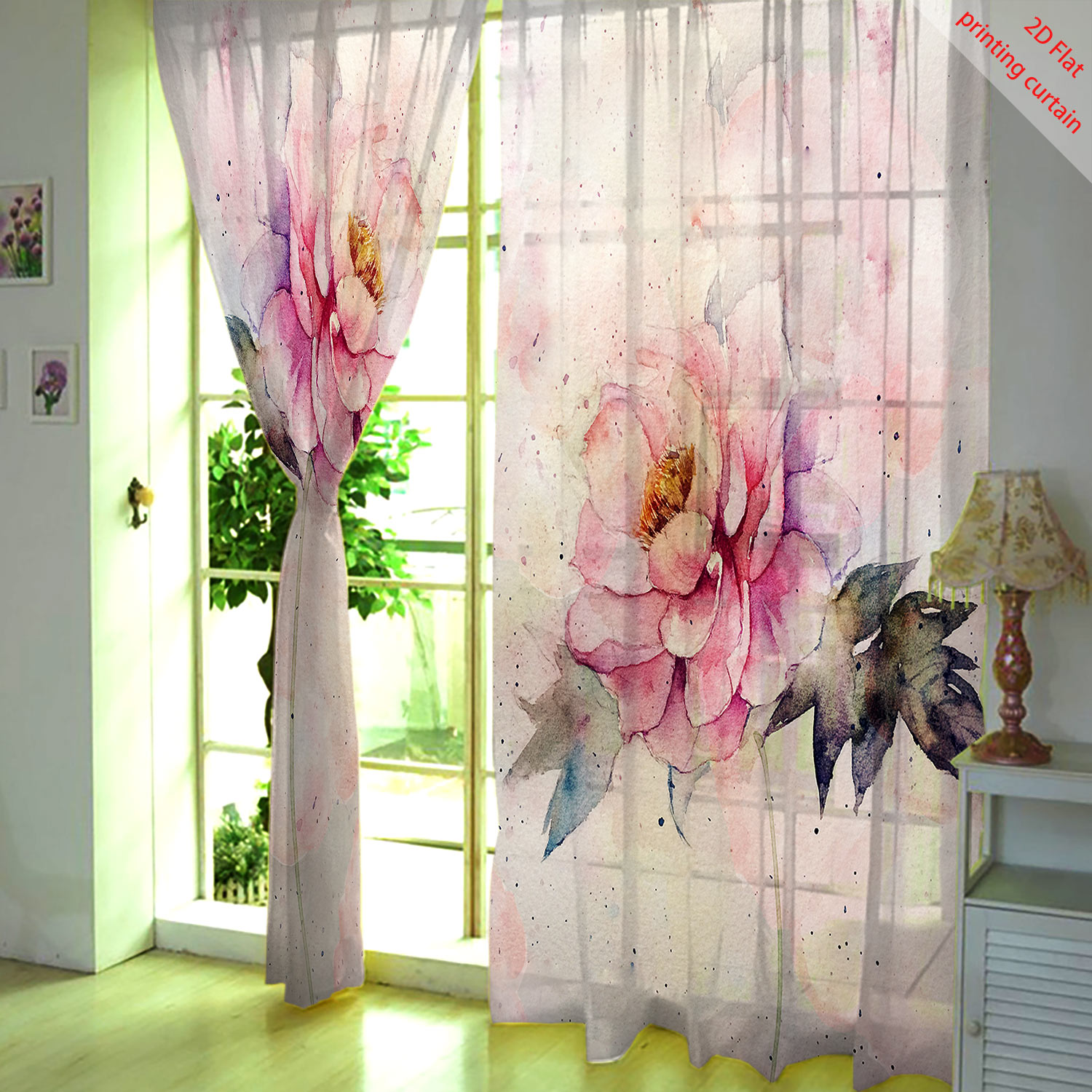 Прозрачная марлевая занавеска  – обзор и цена Home Decor Tulip