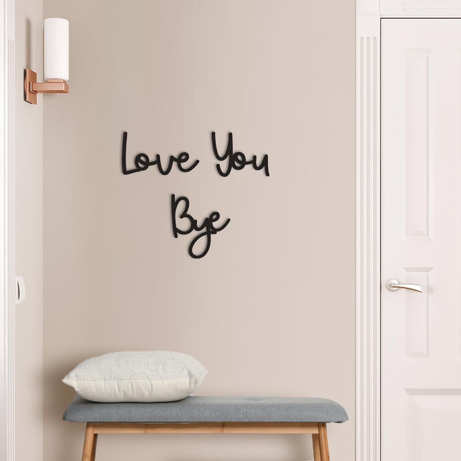 Надпись «Love You Bye», деревя – обзор и цена Home Decor Express