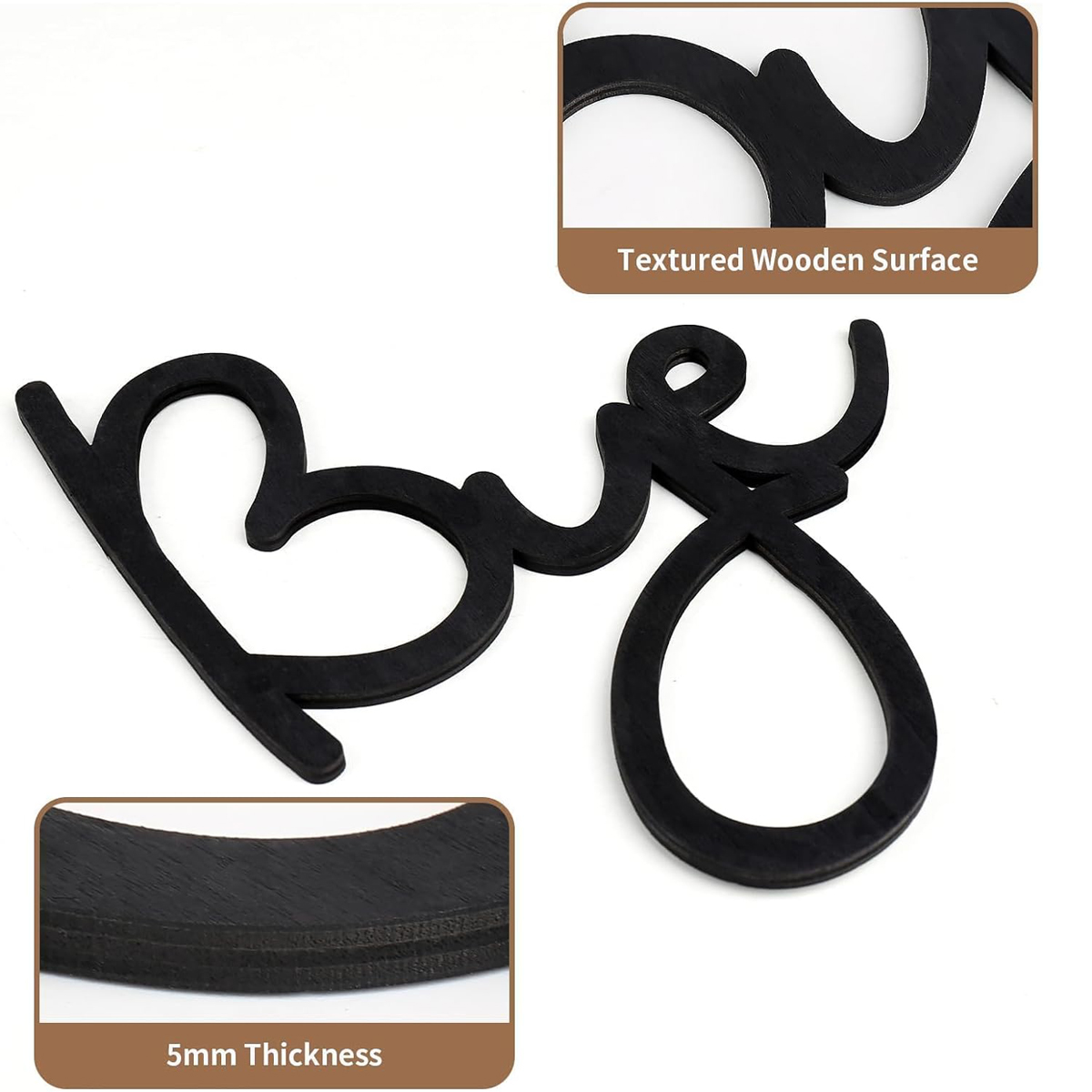 Надпись «Love You Bye», деревя – обзор и цена Home Decor Express