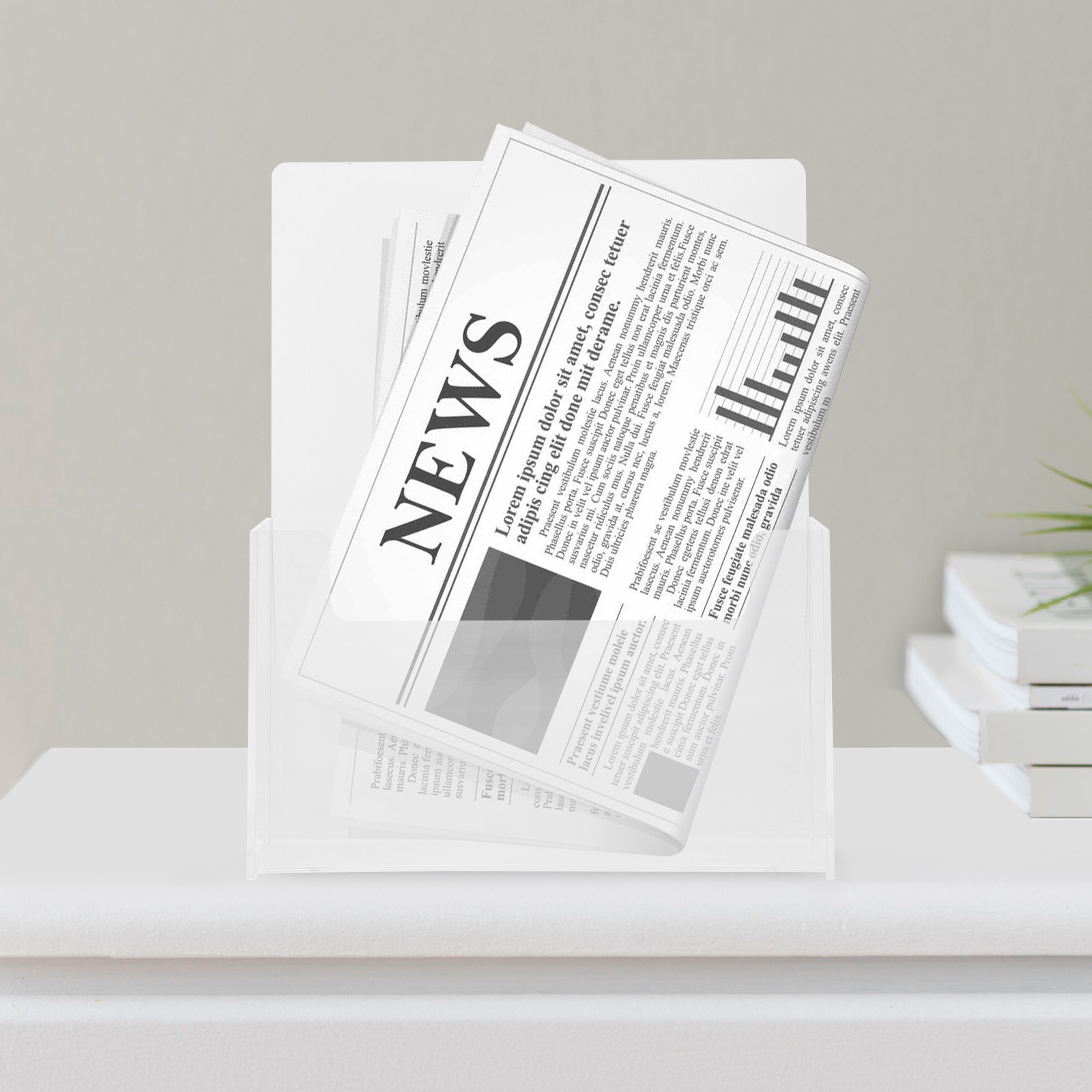 Прозрачная акриловая подставка – обзор и цена Home Decor Brochure
