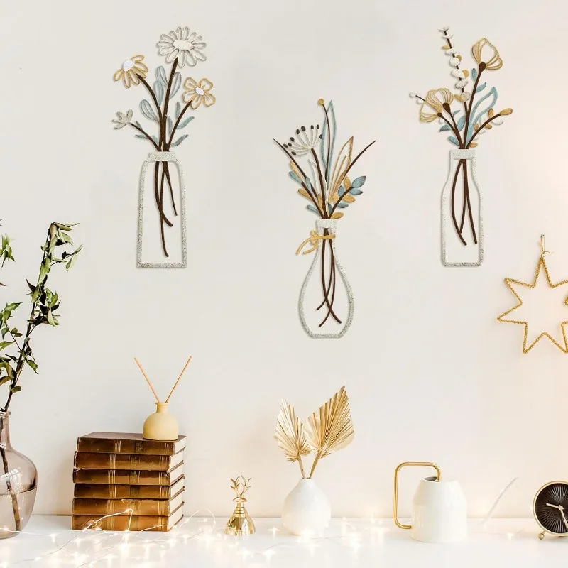 Набор из 3 металлических цвето – обзор и цена Home Decor Minimalist Style
