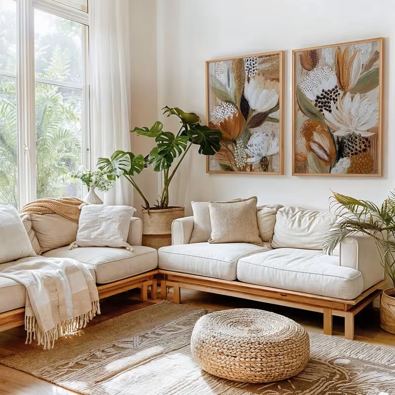 Ретро-постеры (2 шт.) в богемн – обзор и цена Home Decor Minimalist Style