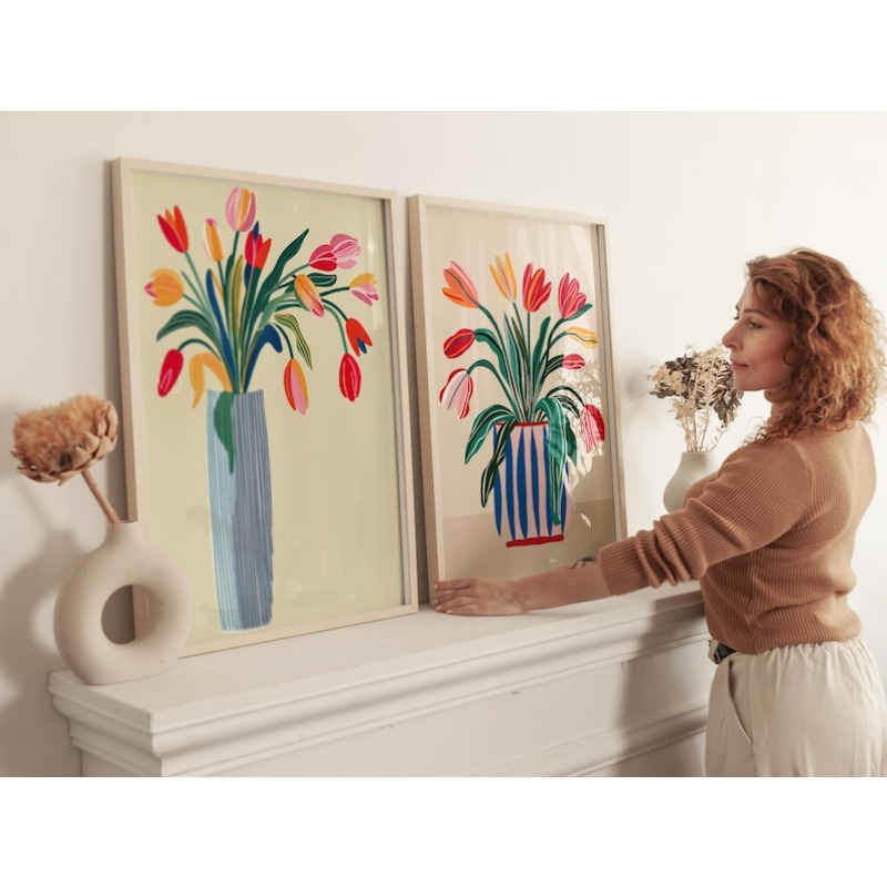 Набор из 2 картин на холсте с  – обзор и цена Home Decor Tulip