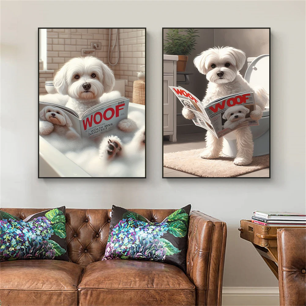 Забавный постер с мальтезе в т – обзор и цена Home Decor Magazine