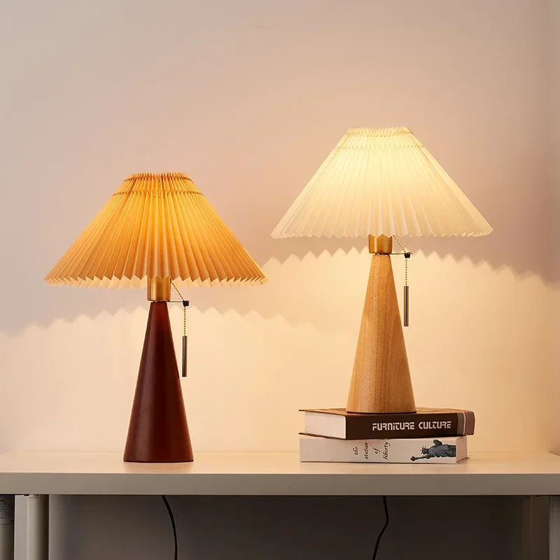 Ретро-настольная лампа с плисс – обзор и цена Home Decor Lamp