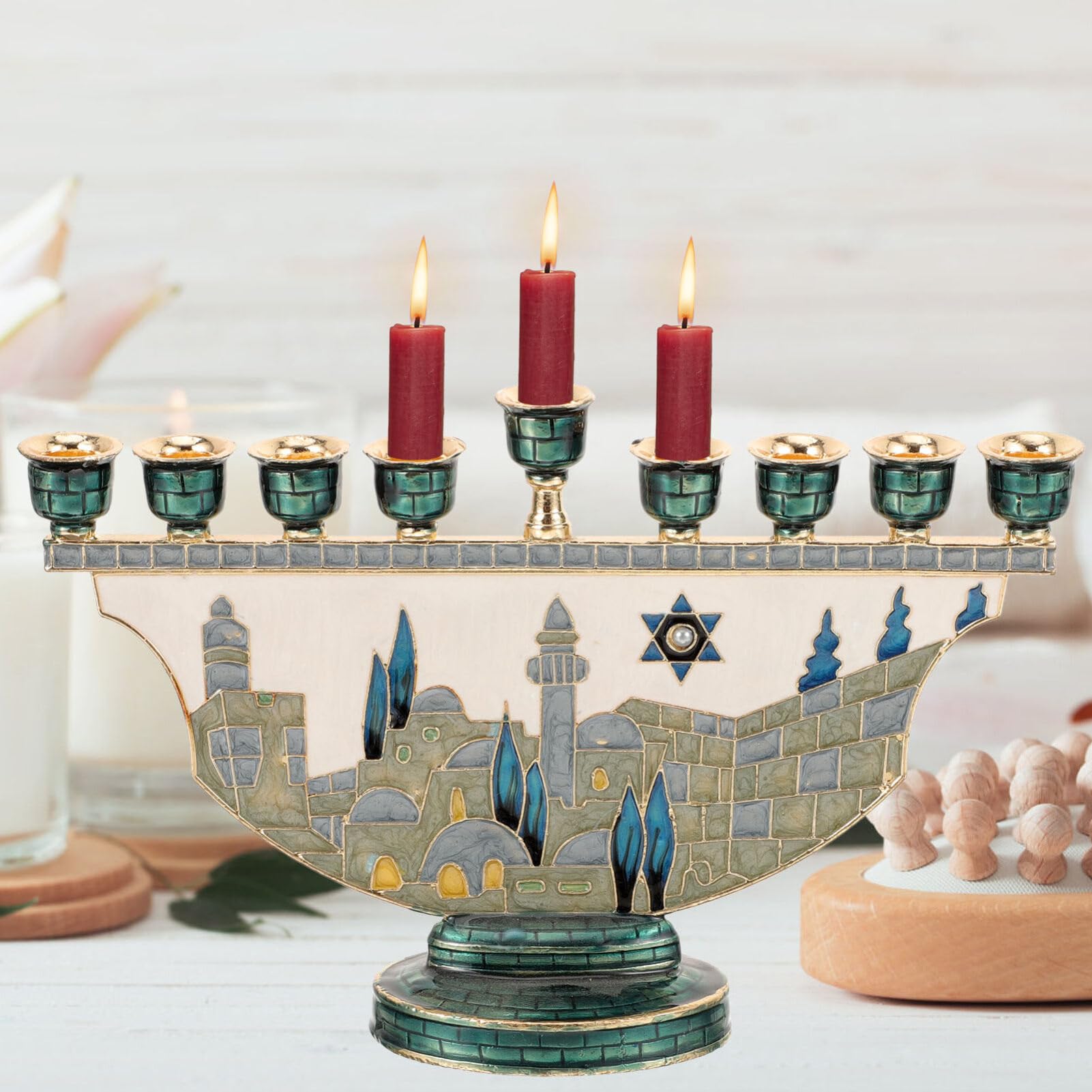 Иерусалимская Менора, 9-конечн – обзор и цена Home Decor You